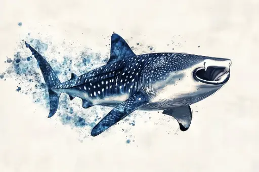 Digital Art - Whale Shark - #04